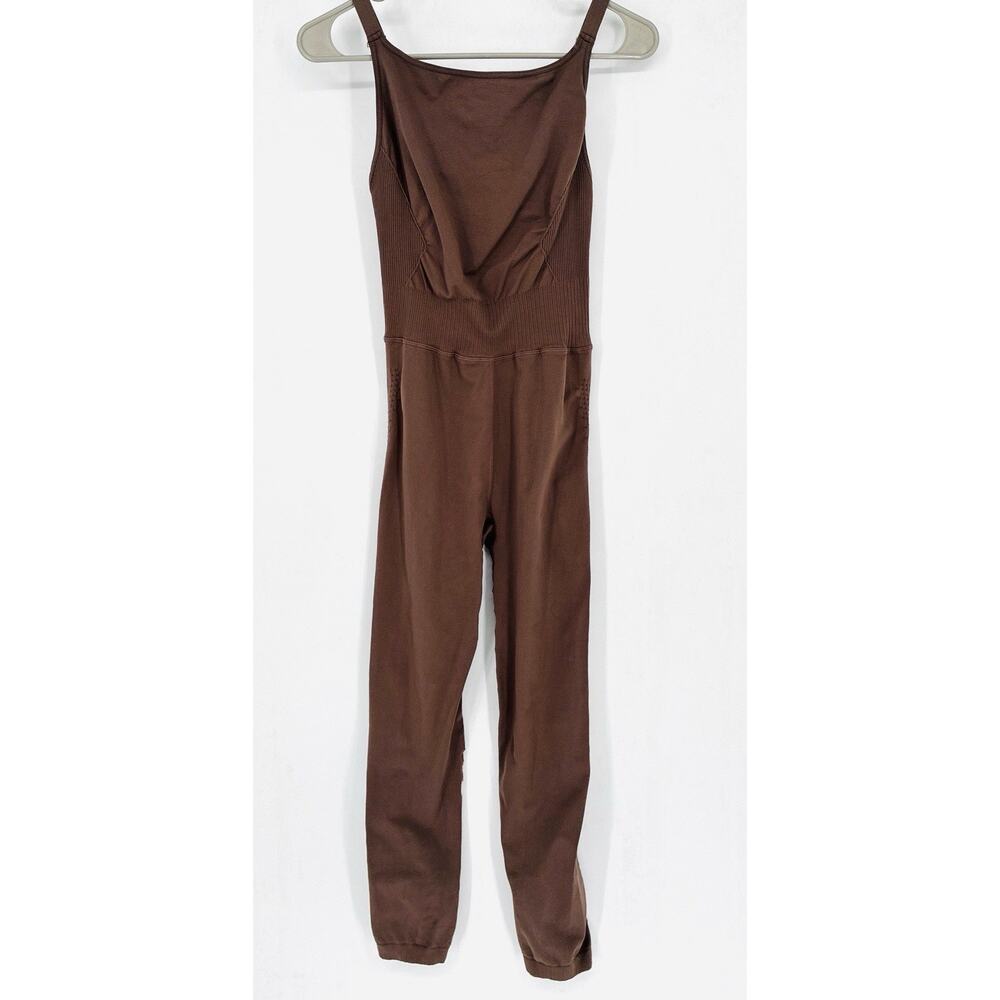 Free People One Piece Brown Seamless Body Jumpsuit Fun Comfort Lifestyle - Picture 3 of 10
